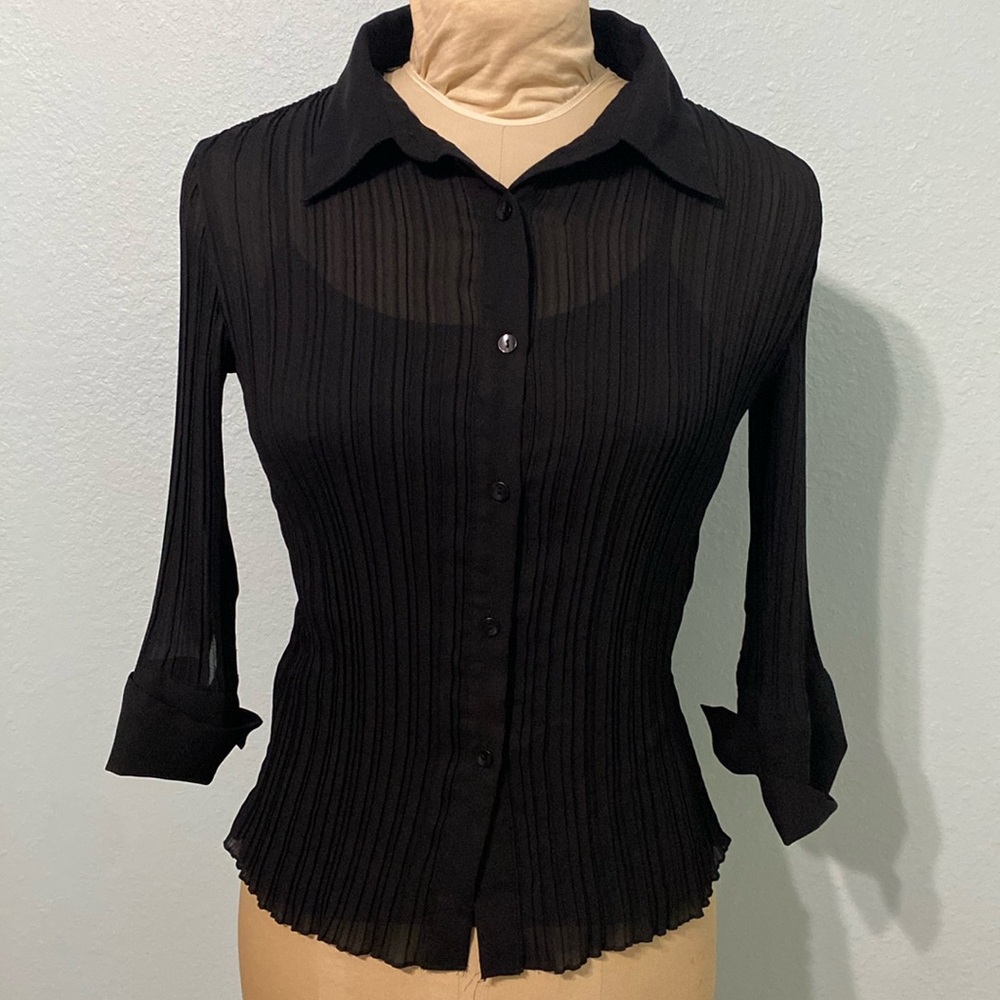Elegant Black Button Down Shirt for Women